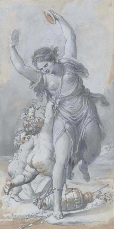 Allegoria della Musica che danza con putti